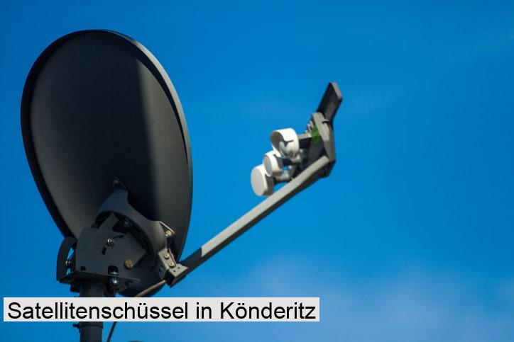 Satellitenschüssel in Könderitz